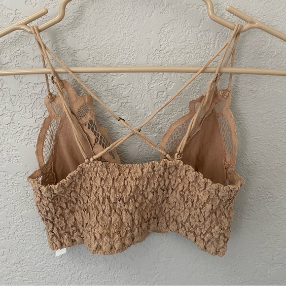 Free people Lace bralette tan/beige S/M - Picture 2 of 2